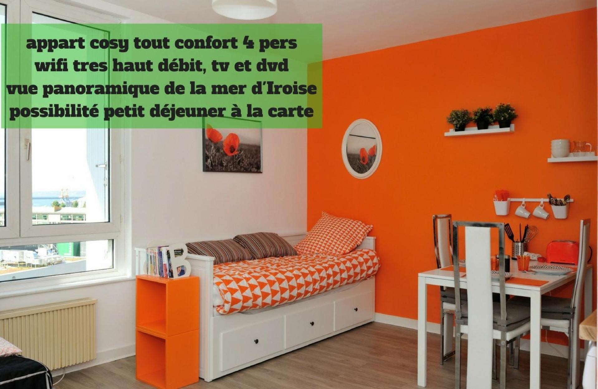 Appart Cosy Brest Habitación foto